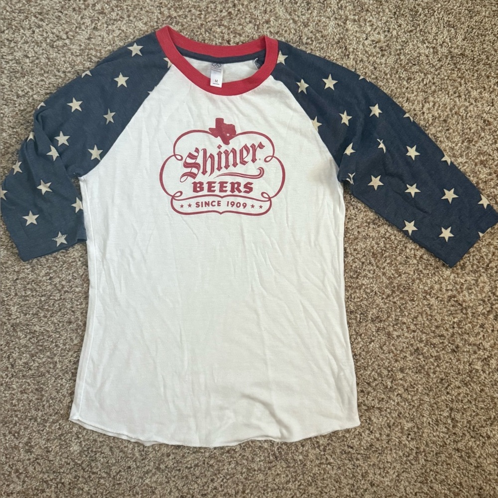 Raglan Baseball Shirt - Red, White, and Blue
